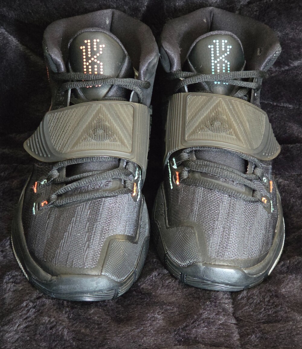 Nike Kyrie 6 Shot Clock Eleven Black Basketball Shoes, Size - 9.5